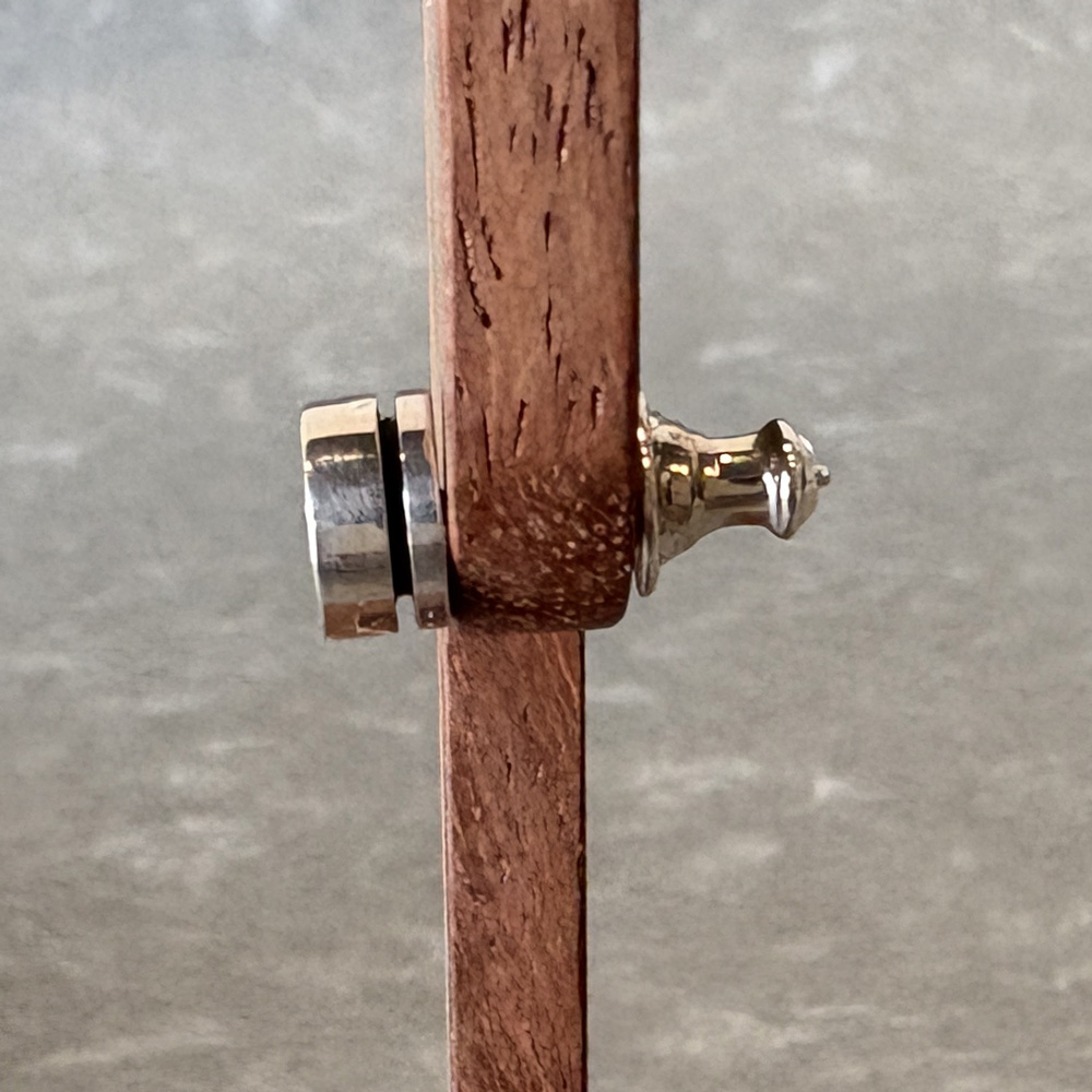 円柱のシンプルなシルバーピアス「COLUMN PIERCE」5