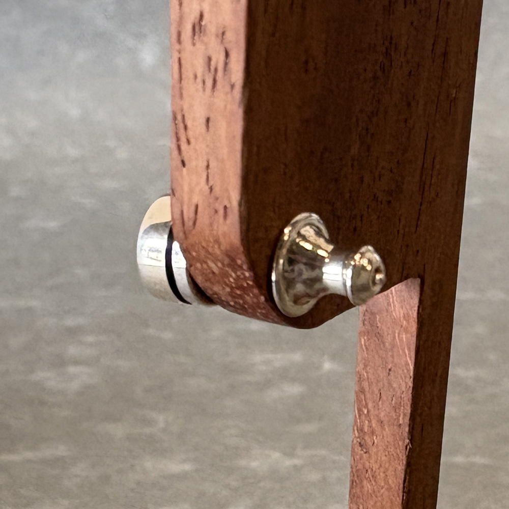 円柱のシンプルなシルバーピアス「COLUMN PIERCE」7