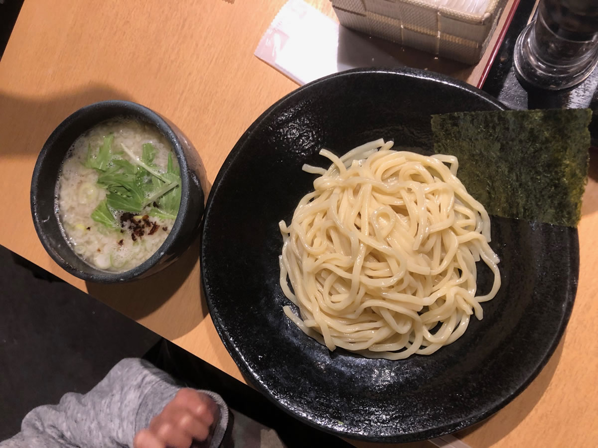 大阪・四天王寺夕陽ケ丘「つけ麺 雀」　塩つけ麺