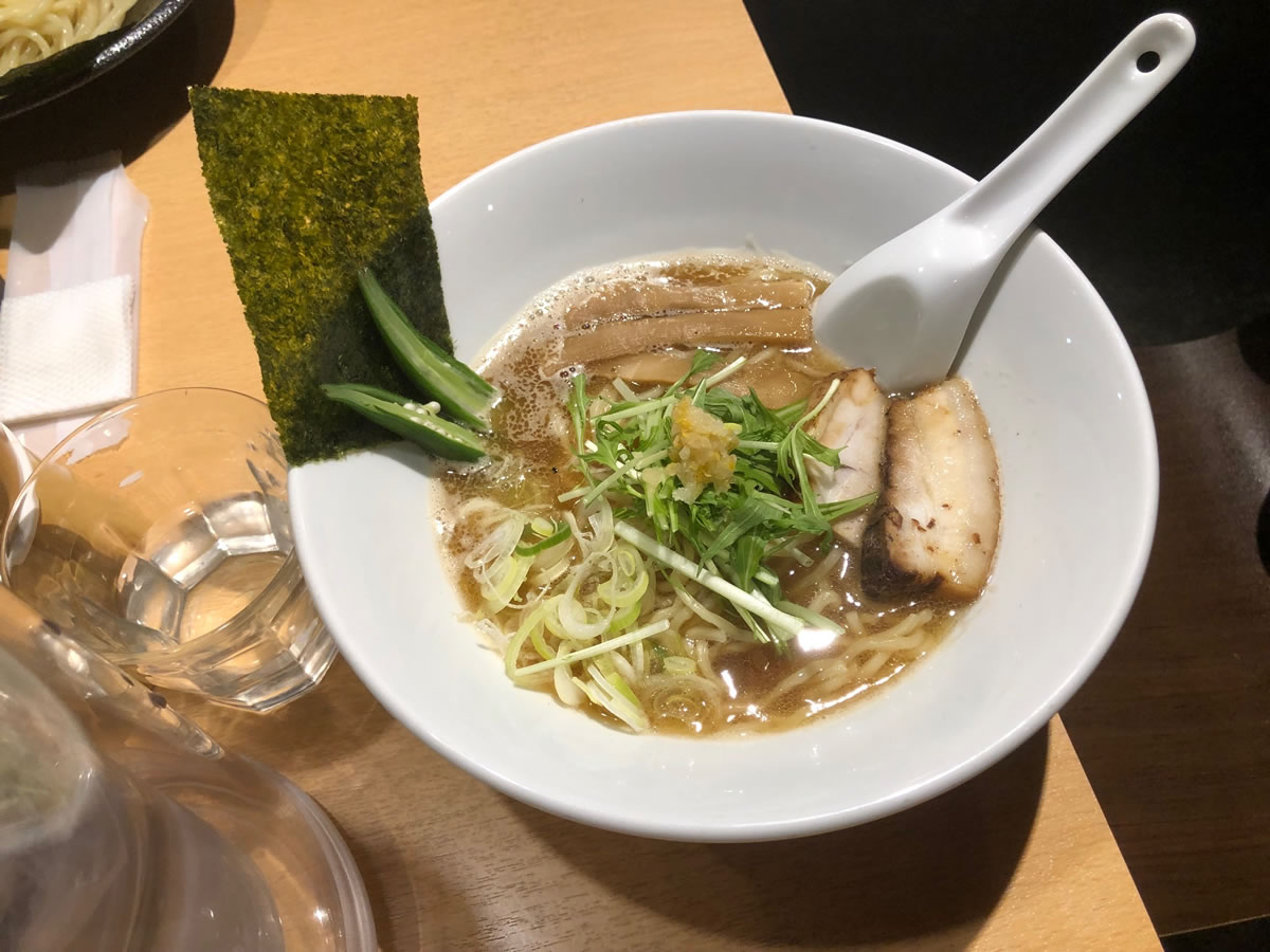 大阪・四天王寺夕陽ケ丘「つけ麺 雀」　中華そば　