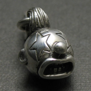 泣き顔ピエロのシルバーペンダント「CRYING CLOWN」1