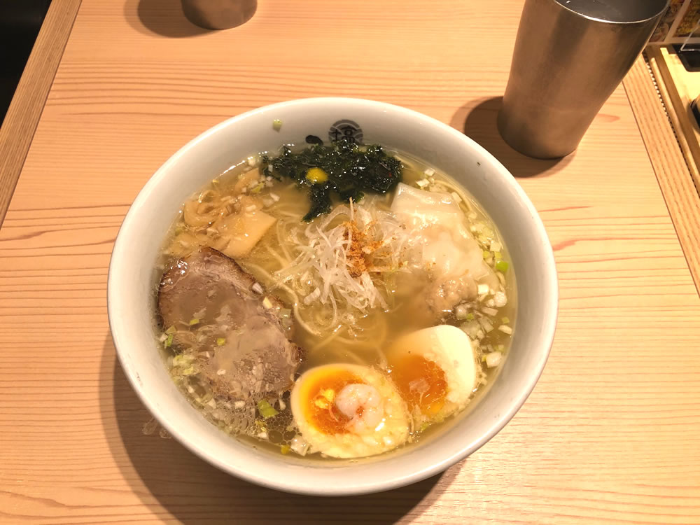 「ひるがお」塩ラーメン