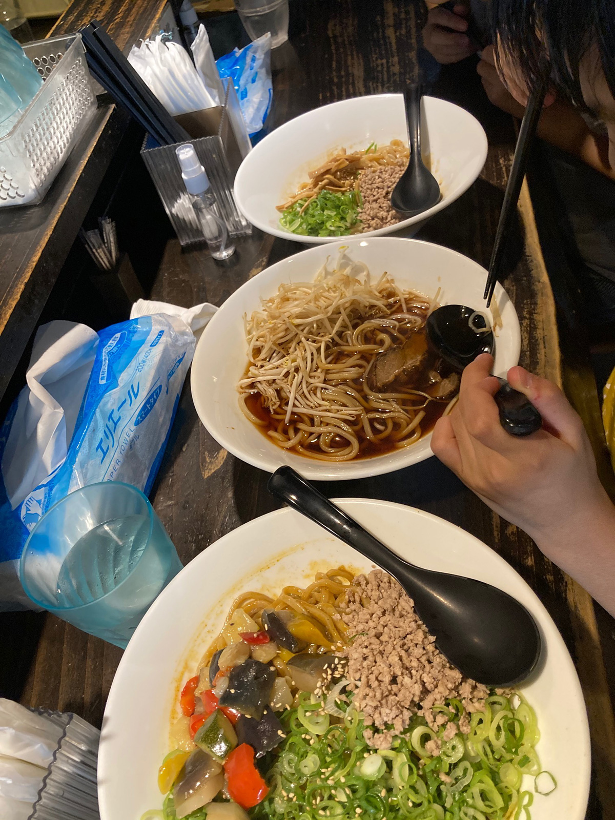 天王寺 汁なしゴリラ 麺3種