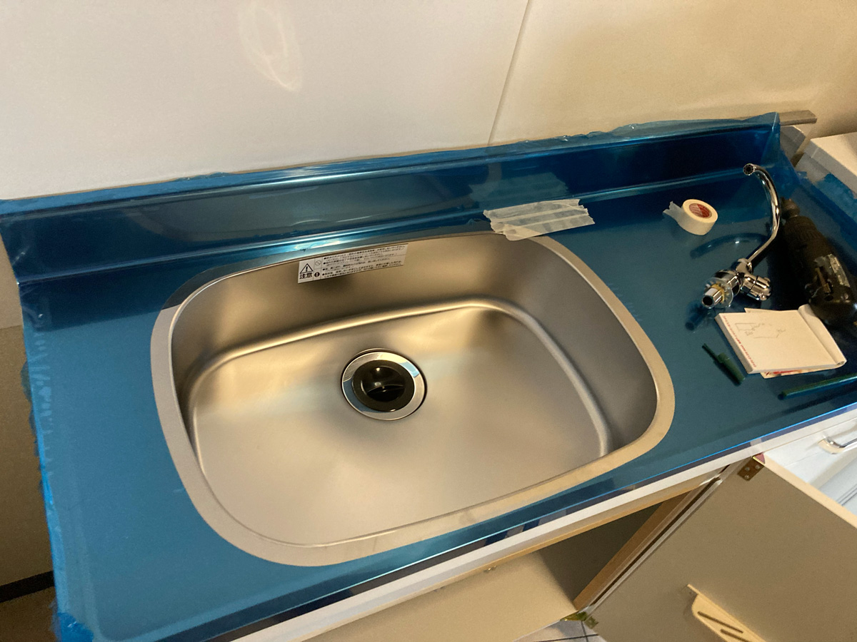 蛇口取り付け準備