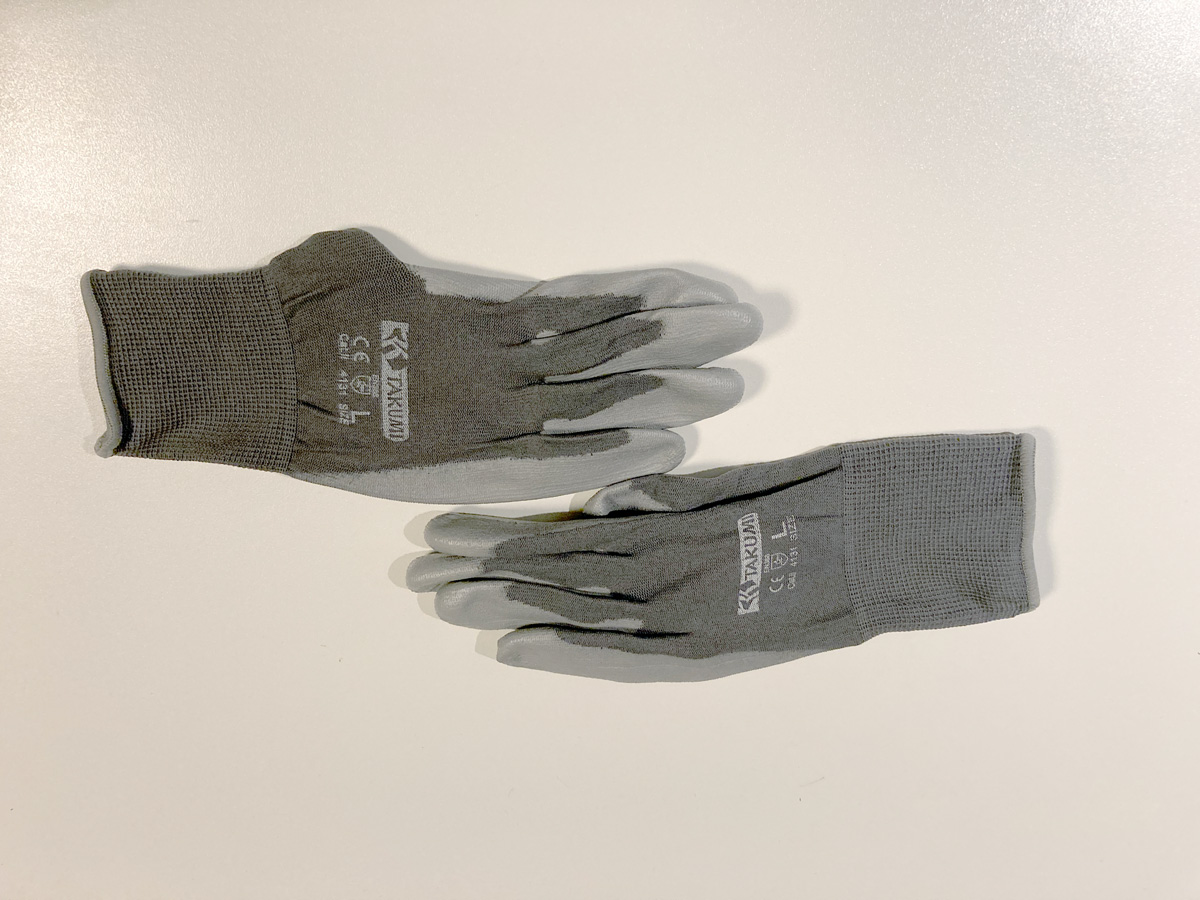 ワークマンのゴム手袋