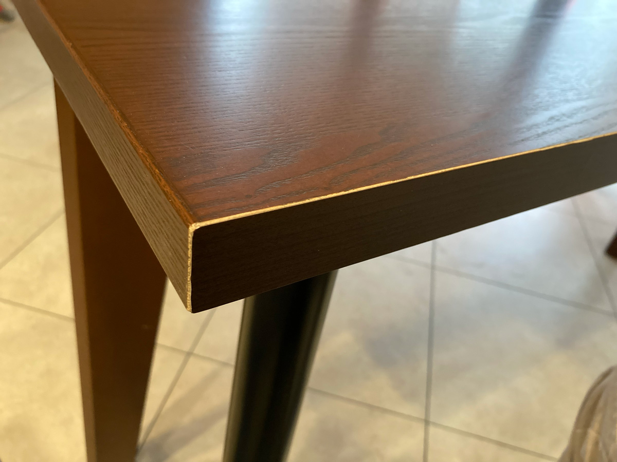 木口テープで綺麗に