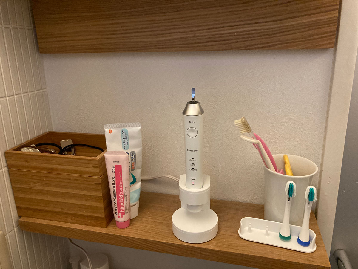 Panasonic Doltz 棚に設置