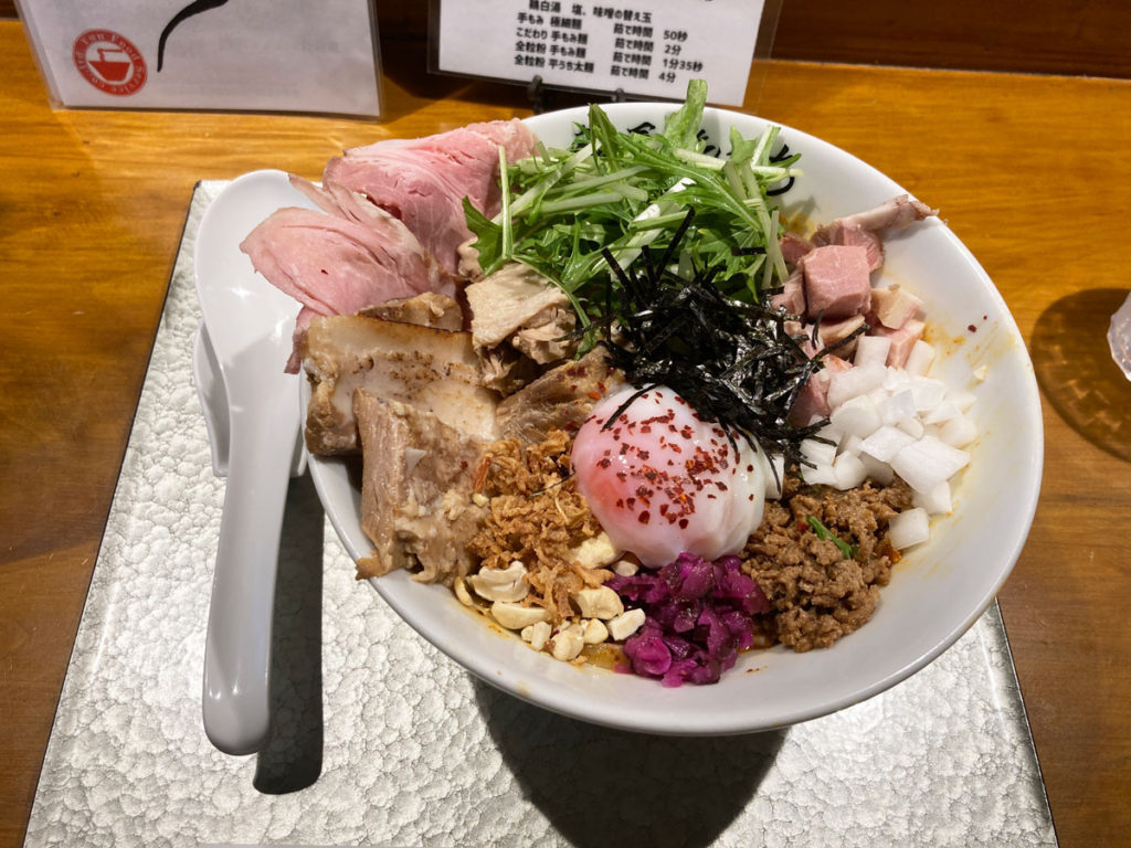 麺屋たにぐち　特製汁なし坦々麺