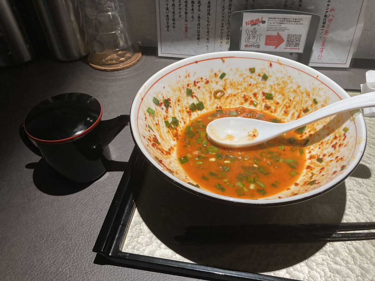 本町・秀吉 辛辛まぜそばだし入れ