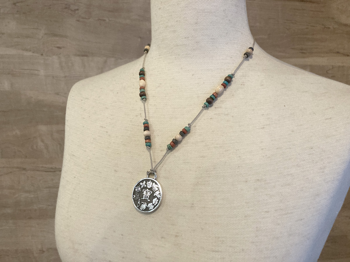 ビーズセットしたペンダント1