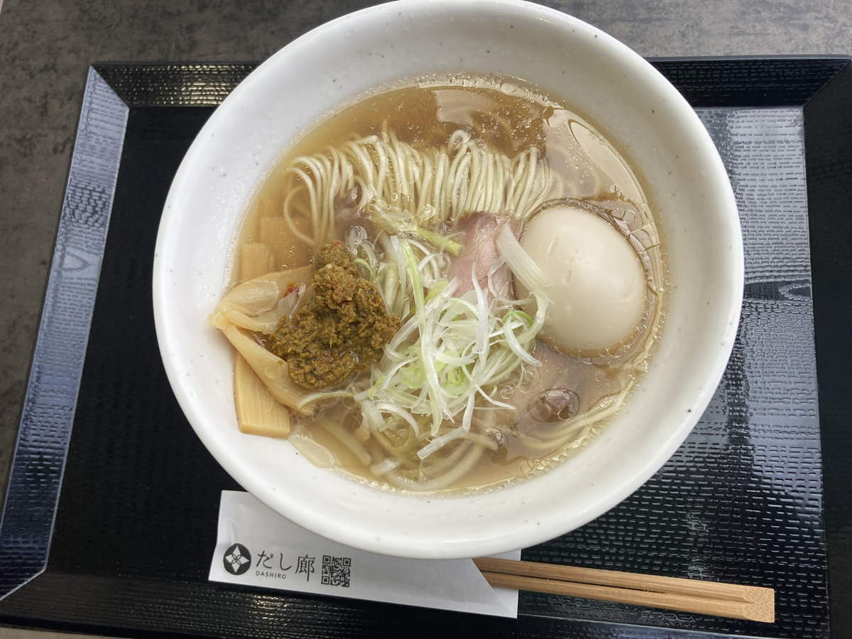 仙台空港　だし廊　貝だし塩そば