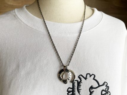 シルバーペンダントの重ね付け2