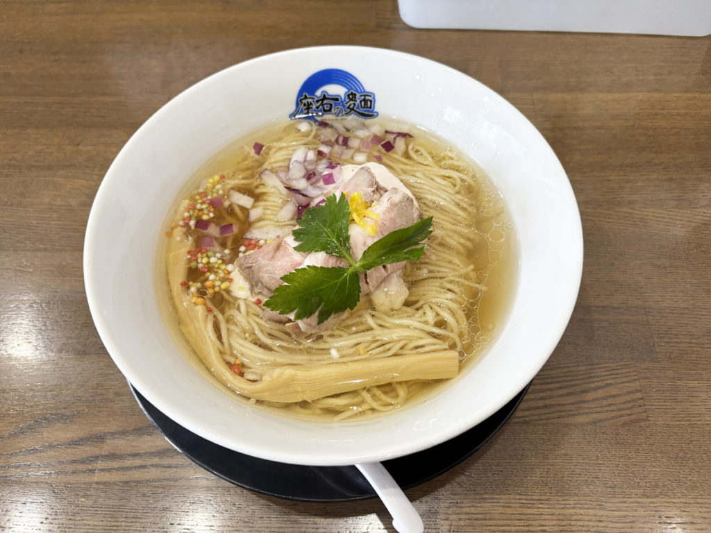 武庫川女子大前駅 「座右の麺」だし塩ラーメン