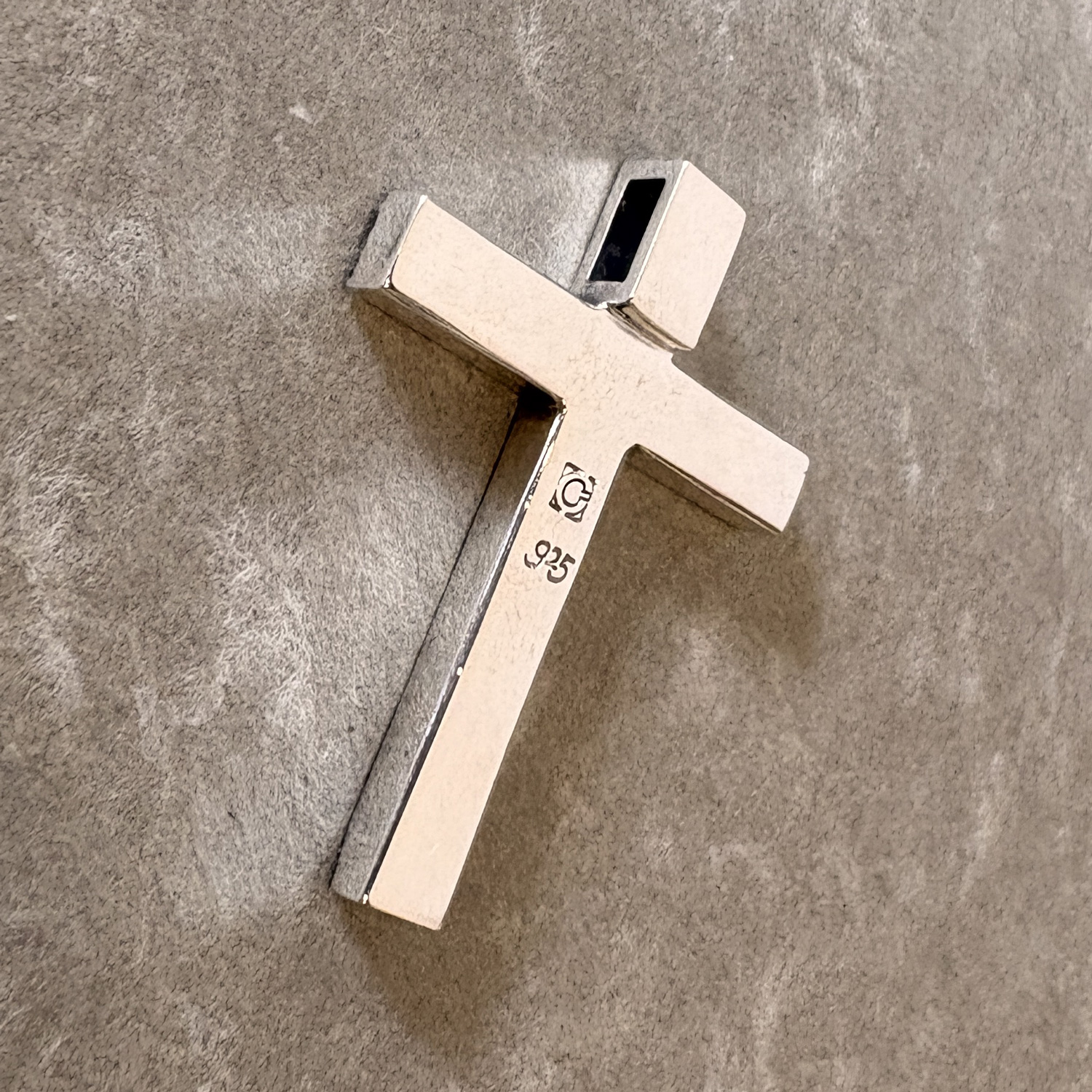 古びた木のテクスチャーのシルバークロスペンダント「MATURE CROSS Texture」8