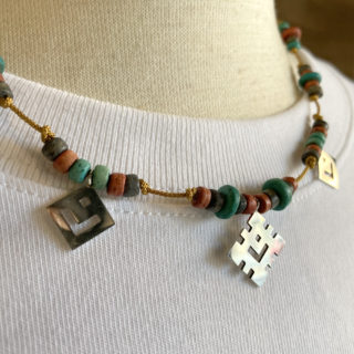 スマイルな民族模様のチャームのペンダント-2